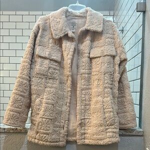 Warm Cream Sherpa Jacket